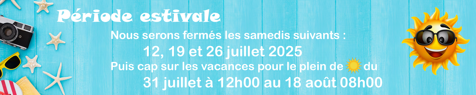 vacance estivale site internet